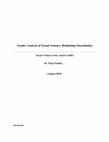 Research paper thumbnail of Gender Analysis of Sexual Violence: Rethinking Masculinities Sexual Violence in the Armed Conflict