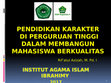 Research paper thumbnail of PENDIDIKAN KARAKTER DALAM MEMBANGUN KEUNGGULAN BANGSA