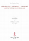 Research paper thumbnail of L'impurità della «prima stella»: la spinosa questione delle macchie lunari, «Lettere Italiane», LXVII, 3 (2015), pp. 500-518