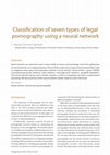 Research paper thumbnail of Classification of seven types of legal pornography using a neural network