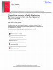 Research paper thumbnail of The political economy of Public Employment Services: measurement and disempowered empowerment