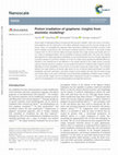 Research paper thumbnail of Proton irradiation of graphene: insights from atomistic modeling