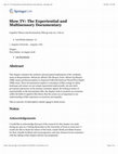 Research paper thumbnail of Slow TV: The Experiential and Multisensory Documentary