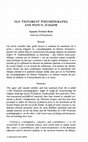 Research paper thumbnail of Annette Y. Reed, “Old Testament Pseudepigrapha and post-70 Judaism,” in Claire Clivaz, Simon Claude Minouni, and Bernard Pouderon, eds., Les judaïsmes dans tous leurs états aux Ier-IIIe siècles: les judéens des synagogues, les chrétiens et les rabbins (Turnhout: Brepols, 2015): 117-148