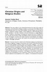 Research paper thumbnail of Annette Y. Reed, “Christian Origins and Religious Studies Reed,” Religion/Sciences Religieuses 44:3 (September 2015): 307-319