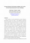 Research paper thumbnail of Penerapan Manajemen Ekstrakurikuler Pendidikan Anak Usia Dini (PAUD) di Taman Kanak-kanak (TK) Negeri 1 Bukittinggi