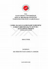 Research paper thumbnail of KASTAMONU ÜNİVERSİTESİ SOSYAL BİLİMLER ENSTİTÜSÜ TURİZM İŞLETMECİLİĞİ ANABİLİM DALI YEREL HALKIN GASTRONOMİ TURİZMİNE KARŞI FARKINDALIK VE TUTUMU: KASTAMONU ÖRNEĞİ