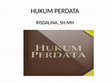 Research paper thumbnail of HUKUM PERDATA