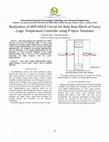 Research paper thumbnail of Realization of MIN-MAX Circuit for Rule Base Block of Fuzzy Logic Temperature Controller using P-Spice Simulator