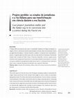 Research paper thumbnail of Projeto perdido: os estudos de jornalismo e a via italiana para sua transformação em ciência durante a era fascista.