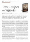 Research paper thumbnail of Teatr - wybór mniejszości