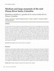 Research paper thumbnail of Medium and large mammals of the mid Planas River basin, Colombia