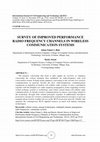 Research paper thumbnail of Survey of Improved Performance Radio Frequency Channels in Wireless Communication Systems