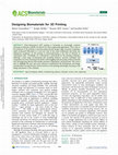 Research paper thumbnail of Designing Biomaterials for 3D Printing