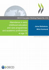 Research paper thumbnail of Attendance in early childhood education and care programmes and academic proficiencies at age 15