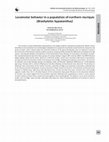 Research paper thumbnail of Ferraz 2019 Locomotor behavior in a population of Brachyteles hypoxanthus20200203 91723 ib1cfb