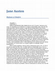 Research paper thumbnail of Jane Austen Raţiune şi Simţire