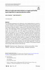 Research paper thumbnail of Effects of scatter plot initial solutions on regular grid facility layout algorithms in typical production models