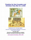 Research paper thumbnail of Timeline for the Crusades and Christian Holy War to c