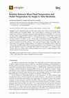 Research paper thumbnail of Relation between mean fluid temperature and outlet temperature for single U-tube boreholes