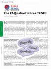 Research paper thumbnail of FAQs about Korea TESOL