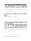 Research paper thumbnail of Hegel y Política: un acercamiento desde el amo y el esclavo