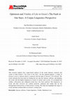 Research paper thumbnail of Optimism and Vitality of Life in Green‟s The Fault in Our Stars: A Corpus Linguistics Perspective