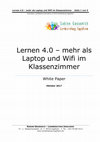 Research paper thumbnail of Lernen 4.0 -mehr als Laptop und Wifi im Klassenzimmer Seite 1 von 9 SABINE GESSENICH -LERNBERATUNG INGELHEIM LERNEN 4.0 TITELSEITE