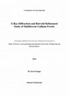 Research paper thumbnail of X-Ray Diffraction and Rietveld Refinement Study of Multiferroic Gallium Ferrite