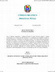 Research paper thumbnail of CÓDIGO ORGÁNICO PROCESAL PENAL Decreto N° 9.042 12 de junio de 2012