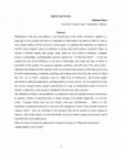 Research paper thumbnail of Algebra and Society