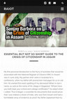 Research paper thumbnail of Essential But Not So Short Guide to the Crisis of Citizenship in Assam