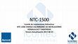 Research paper thumbnail of NTC-1500 Comité de Instalaciones Hidráulicas NTC-1500 CODIGO COLOMBIANO DE INSTALACIONES HIDRAULICAS Y SANITARIAS