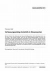 Research paper thumbnail of Verfassungswidrige Amtshilfe in Steuersachen