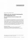 Research paper thumbnail of Plädoyer für eine sinnvolle Umsetzung der GAFI-Empfehlungen 2012 Der nationalrätliche Alternativvorschlag ist GAFI konform