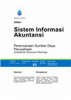 Research paper thumbnail of Artikel Perencanaan Sumber Daya  Perusahaan  (Enterprise Resource Planning)