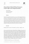 Research paper thumbnail of "Ghazan Khan's Political Will and Testament: Further Light on the Mongol Household"