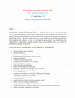 Research paper thumbnail of International Journal of Education (IJE)