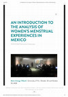 Research paper thumbnail of An Introduction to the Analysis of Women’s Menstrual Experiences in Mexico