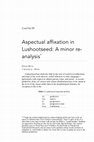 Research paper thumbnail of Aspectual affixation in Lushootseed: A minor re- analysis