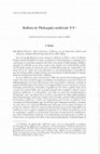 Research paper thumbnail of Bulletin de Philosophie médiévale XX 1