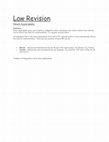 Research paper thumbnail of Law Revision Direct Applicability