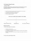 Research paper thumbnail of The Preliminary Rulings Procedure- Worksheet