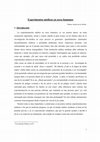 Research paper thumbnail of Experimentos médicos en seres humanos