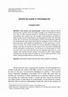 Research paper thumbnail of SOCIÉTÉ DE CLASSE ET PSYCHANALYSE