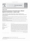 Research paper thumbnail of Anatomical parameters in the lateral ulnar collateral ligament reconstruction: a cadaver study