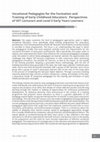 Research paper thumbnail of Vocational Pedagogies for the Formation and Training of Early Childhood Educators: Perspectives of VET Lecturers and Level 5 Early Years Learners