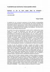 Research paper thumbnail of A pandemia que escancarou nossa questão urbana