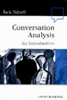 Research paper thumbnail of Conversation Analysis: An Introduction (Cover and TOC)