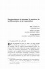 Research paper thumbnail of Représentations du tatouage : le paradoxe de la différenciation et de l'assimilation